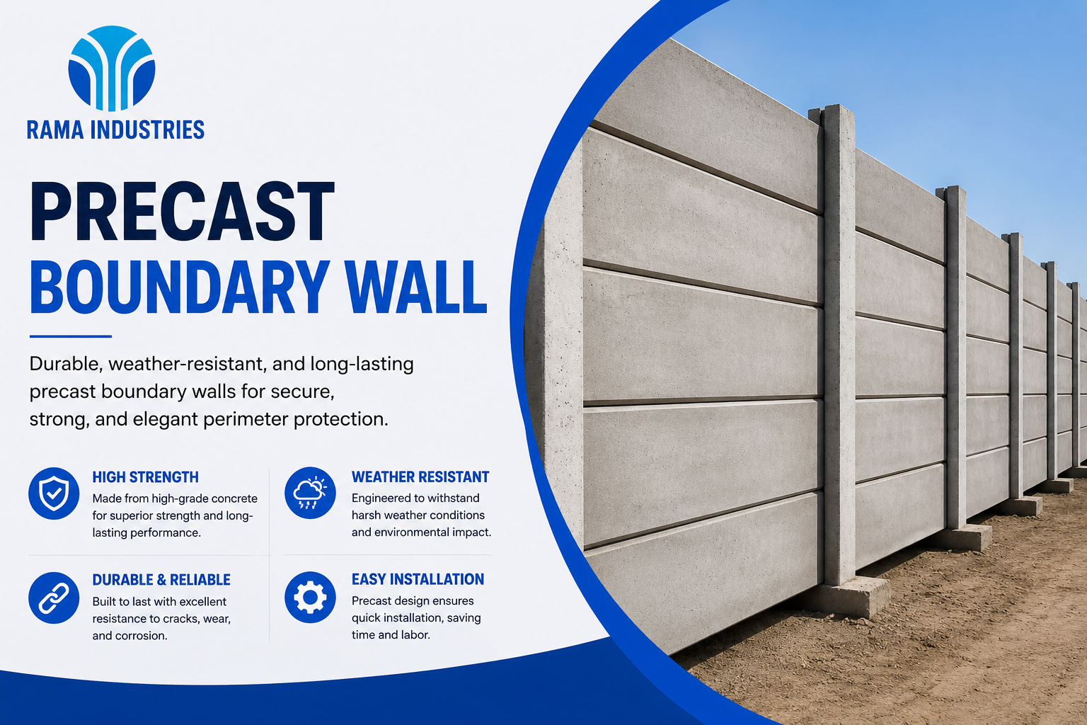 Precast Boundary Wall